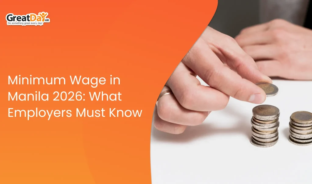 HR manager reviewing the 2026 Manila minimum wage update for payroll compliance.