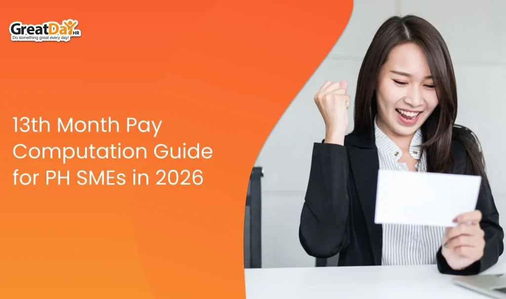 HR professional reviewing 13th month pay computation for Philippine employees